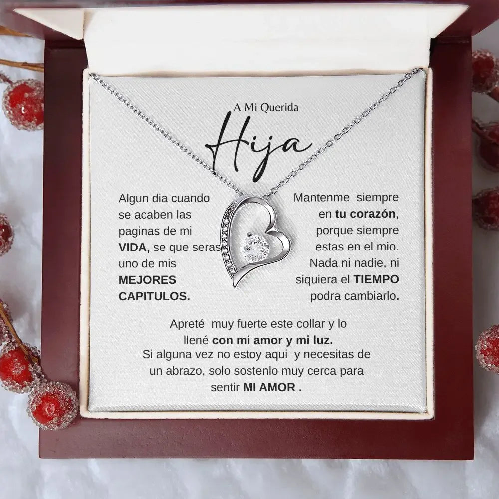Spanish Chain Heart Shaped Necklace Girls Love Fashion Jewelry