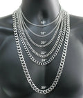 Silver necklace for men and women
