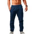 Men's cotton and linen trousers, suitable for autumn
بنطلون رجالي من القطن والكتان، مناسب لفصل الخريف