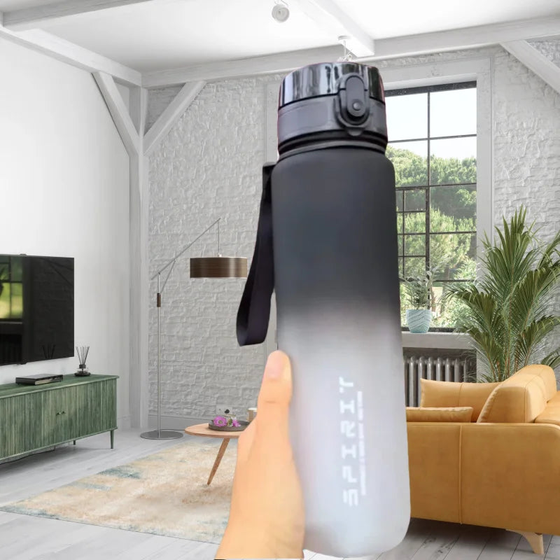 Large sports water bottle suitable for outdoor travel