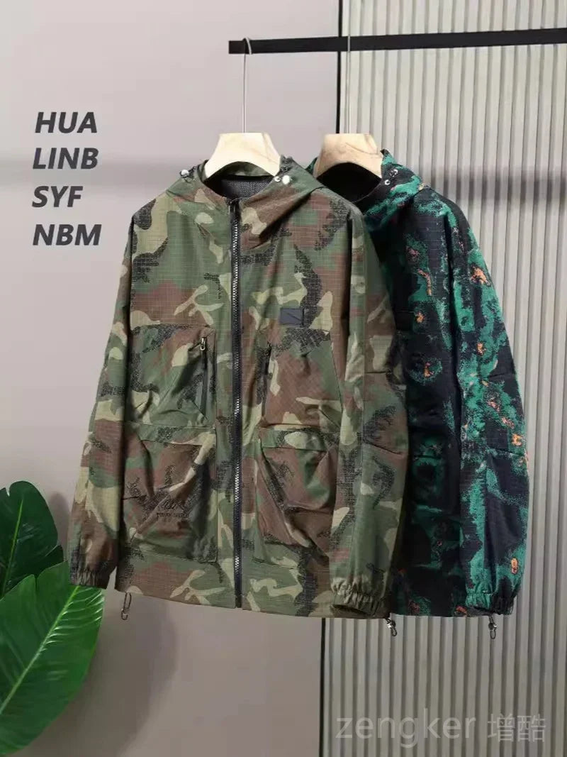 Oversized loose-fitting jacket for work, men's clothing

جاكيت فضفاض كبير الحجم للعمل ملابس رجالية