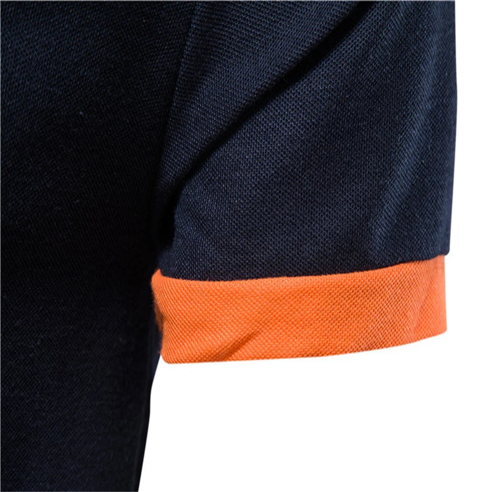 High-quality embroidered men's polo shirt with a giraffe design, suitable for summer, with short sleeves.
قميص بولو رجالي مطرز عالي الجودة بتصميم زرافة مناسب للصيف بأكمام