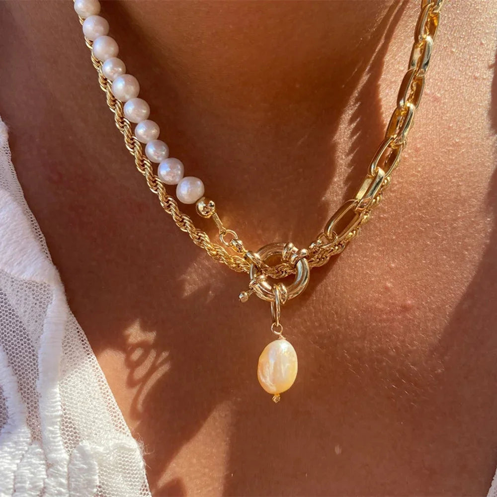 Gold Plated Coin Head Pendant