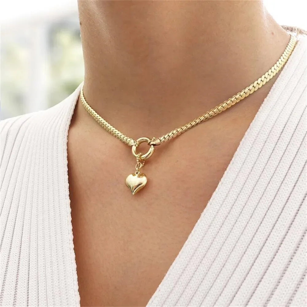 Gold Plated Coin Head Pendant