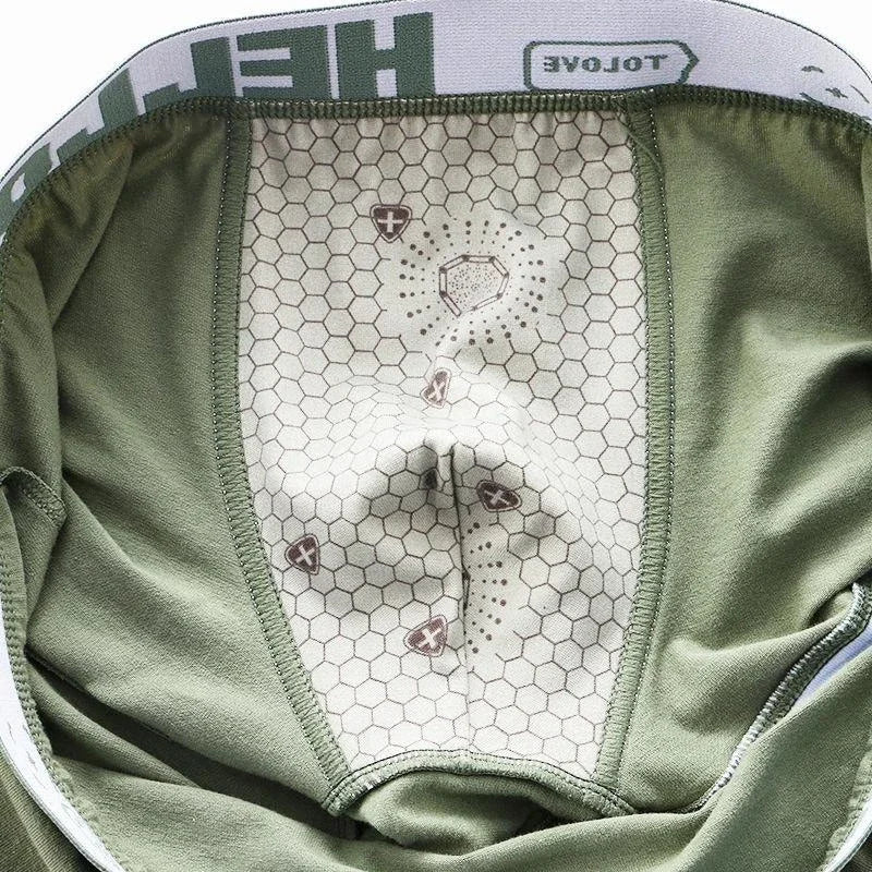 Men's cotton boxer briefs, one size