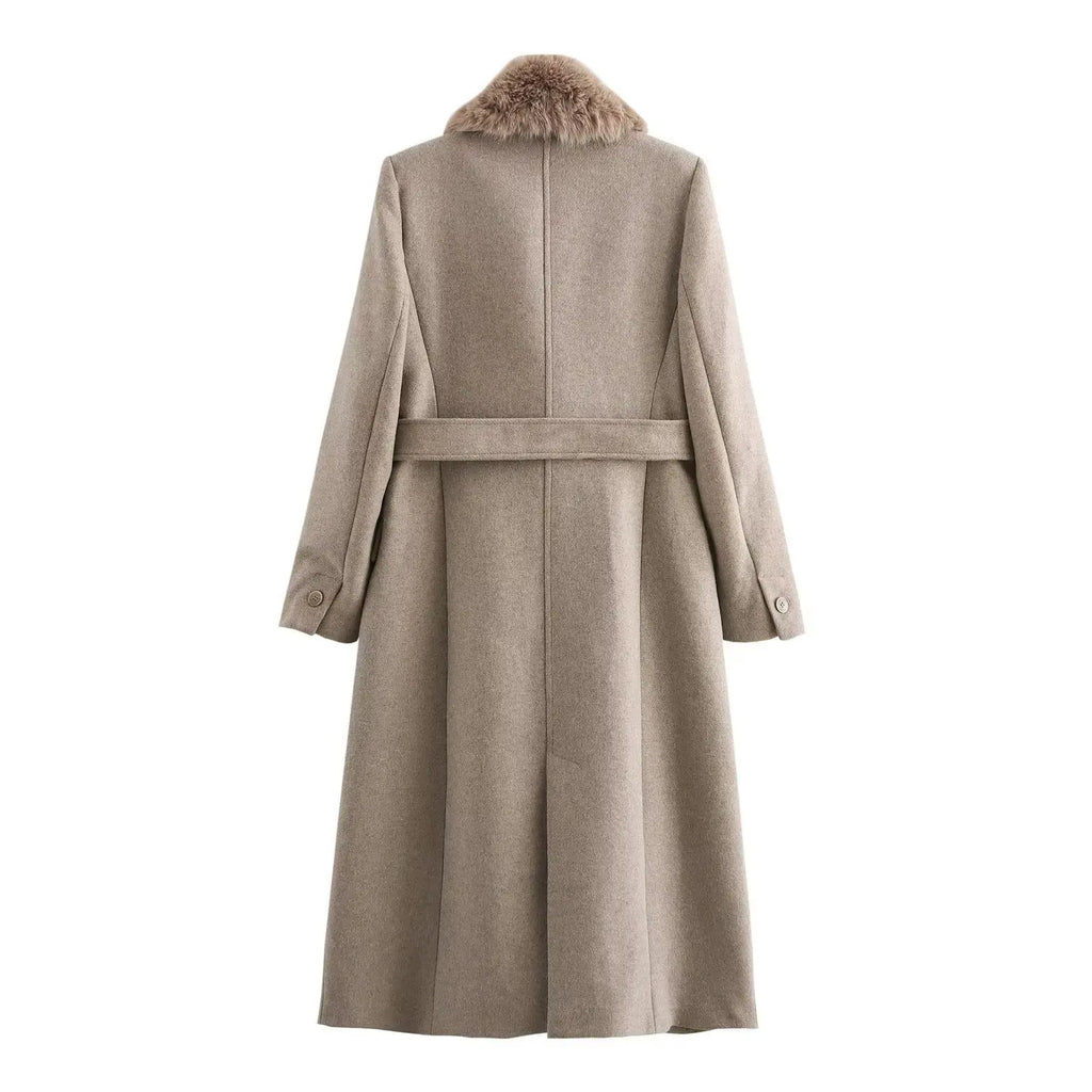 New women's winter tweed coat,