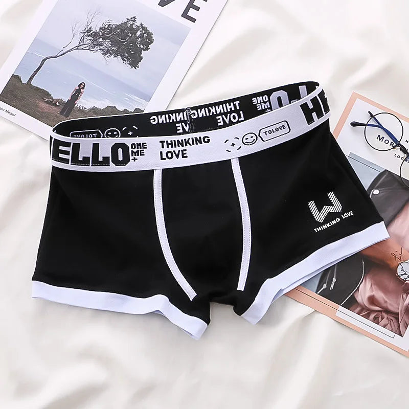 Men's cotton boxer briefs, one size